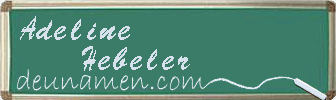 Adeline Hebeler Visitenkarte